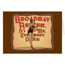 Broadway Rhythm Greeting Cards