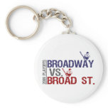 Broadway vs Broad St keychains