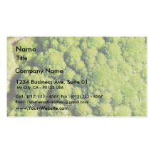 Brocco Flower Vegetable Business Cards
