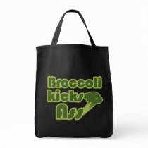 Broccoli Kick Ass Funny Vegan Canvas Bag