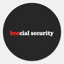 BROCIAL SECURITY STICKER