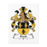 Brock Family Crest Postcards