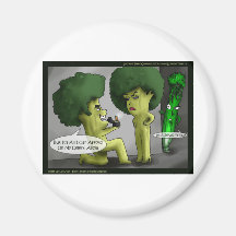 Brocolli Bride Funny Cards Tees Mugs & Gifts Magnets