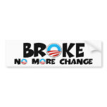 Broke anti Obama bumper stickers