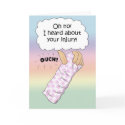 Broken Arm Injury Hurt Get Well Soon Card
