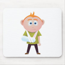 broken arm mouse pad