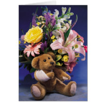 Broken Arm Teddy Bear Card
