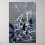 broken glass poster