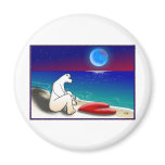 Broken heart and Polar bear Valentine magnets