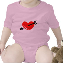 Broken Heart Baby Bodysuit