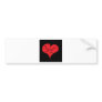 BROKEN HEART BUMPER STICKERS