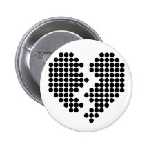 Broken Heart Buttons