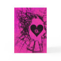 Broken Heart Gothic Love Greeting Card