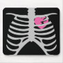 Broken Heart in Ribcage Mouse Mats