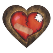 Broken Heart/Mending Heart-heart sticker