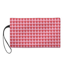 broken heart pattern cosmetic bag