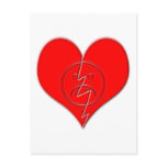 Broken Heart Sad Face postcards