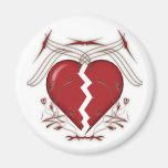 Broken Heart & Tribal Graphics: Magnet