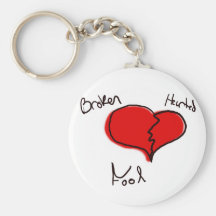 broken hearted fool keychain