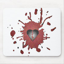 Broken Hearted Mouse Pad