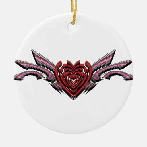 Broken Hearts Broken Wings Transparent Alternate Christmas Ornament