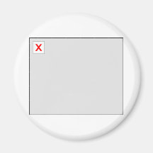 Broken Image HTML Code Fridge Magnet