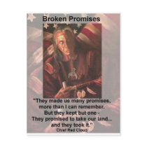 broken promises postcards