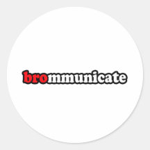 BROMMUNICATE ROUND STICKER