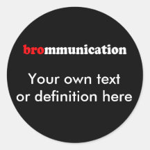 BROMMUNICATION ROUND STICKERS