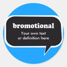 BROMOTIONAL white Stickers