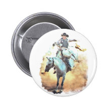 bronc rider button