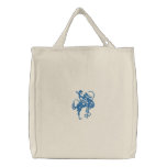 Bronc Rider Embroidered Tote Bag