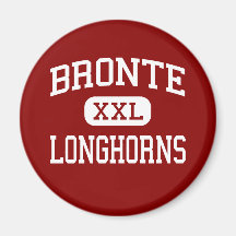 Bronte - Longhorns - High School - Bronte Texas Refrigerator Magnet