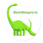Brontosaurus dinosaur sticker