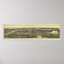 Bronx NY, 1897: Old Print
