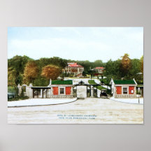 Bronx Zoo, New York City Vintage Print