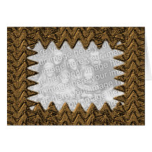 Bronze Abstract Photo Frame Card