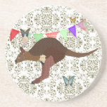 Bronze & Blush Wallaby  Coaster coasters