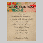 Bronze Buck Ivory & Floral Ornate Wedding Invitati invitations
