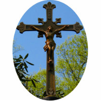 Bronze Crucifix Photo Sculpture