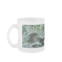 Bronze Frog in Prayer Plant Coffee Mugs