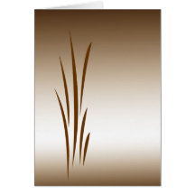 Bronze Grass Greeting Card