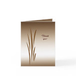 Bronze Grass Thank You cards