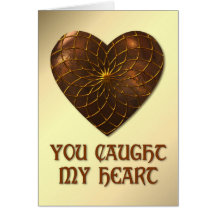 Bronze Heart Greeting Card