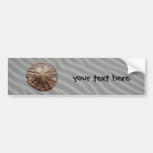 Bronze Sand Dollar Bumper Sticker