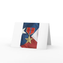 Bronze Star on American flag