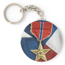 Bronze Star on American flag