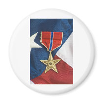Bronze Star on American flag
