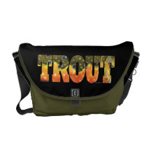 Brook Trout Art Messenger Bags