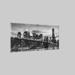 Brooklyn Bridge and Manhattan Skyline at Night NYC canvas prints